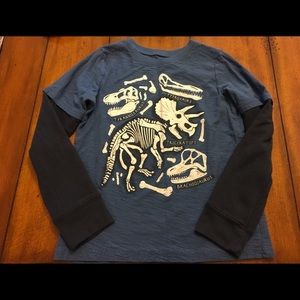 Boy’s Dinosaur Cotton Shirt